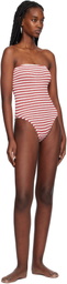 Bond-Eye Red & White Fane Swimsuit