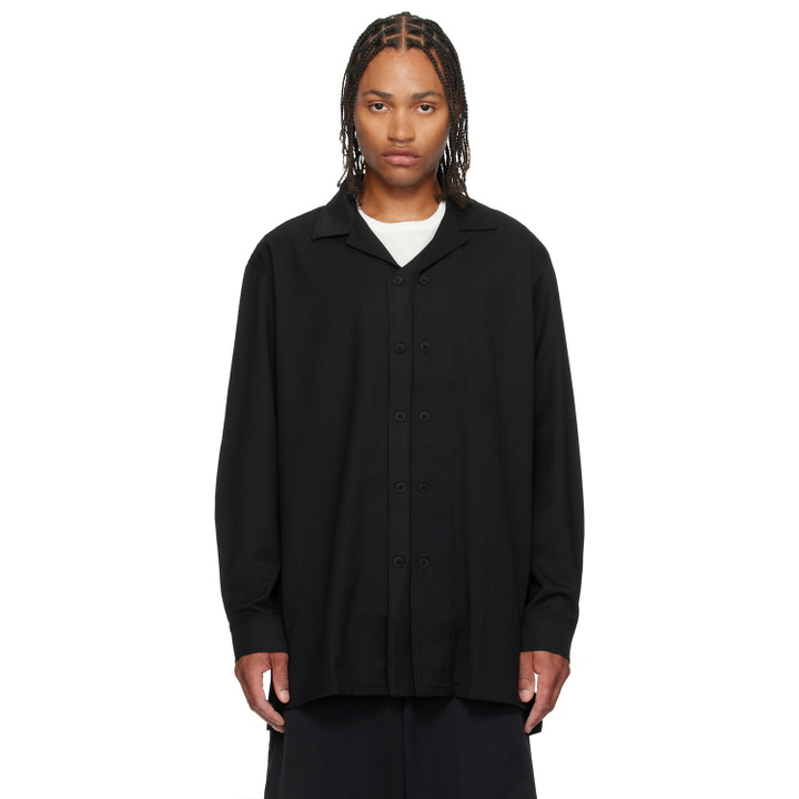 Photo: Y-3 Black Wool Adapt Overshirt