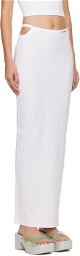 alexanderwang.t White Cutout Maxi Skirt