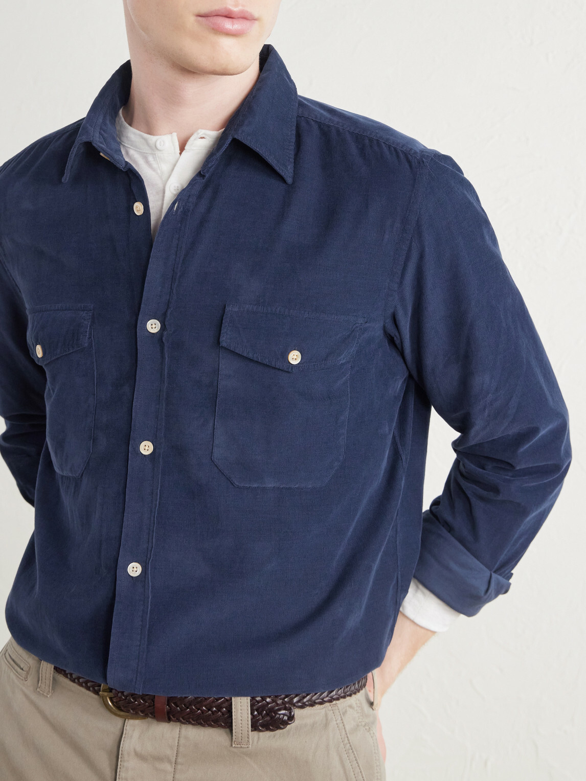 Boglioli - Cotton-Corduroy Shirt - Blue