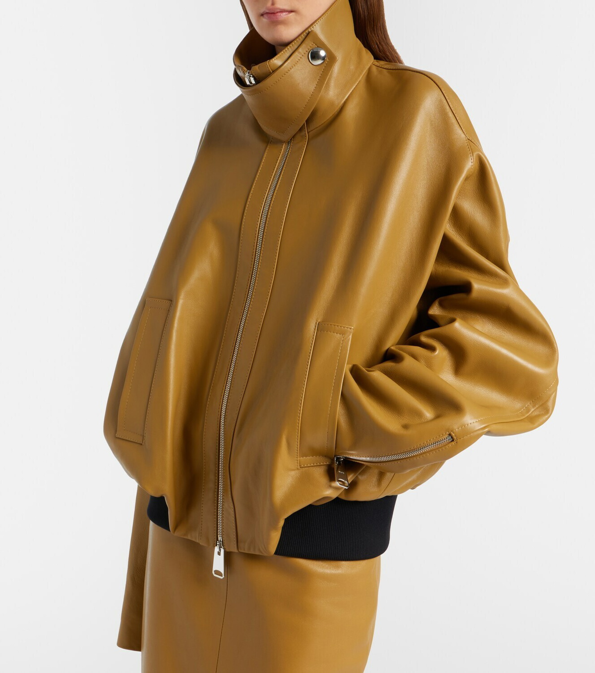 Khaite Oversized leather jacket