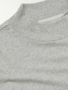 FEAR OF GOD ESSENTIALS - Logo-Flocked Cotton-Jersey T-Shirt - Gray