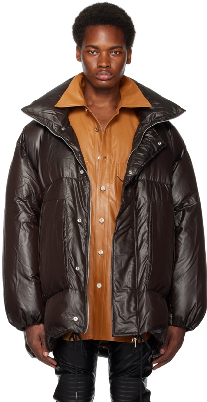 Photo: System Brown Quilted Down Jacket
