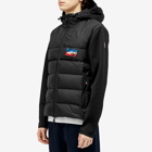 Moncler Grenoble Men's Padded Knit Jacket in Black