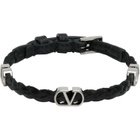 Valentino Garavani VLogo Signature Braided Calfskin Bracelet