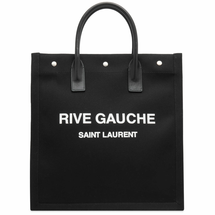 Photo: Saint Laurent Men's Rive Gauche NS Tote Bag in Black
