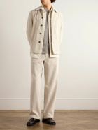 Barena - Velier Straight-Leg Garment-Dyed Cotton-Corduroy Trousers - White