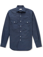 DOPPIAA - Aantero Cotton-Poplin Shirt - Blue