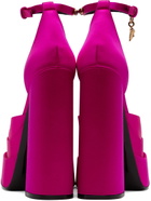 Versace Pink Medusa Aevitas Platform Heels