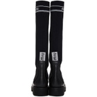Miu Miu Black Sock Logo Boots
