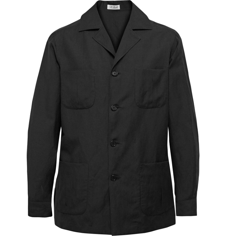Photo: De Petrillo - Wool and Linen-Blend Jacket - Black