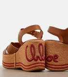Chloé Chloé Sand leather wedge sandals