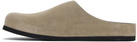 Common Projects Taupe Suede Clog Loafers