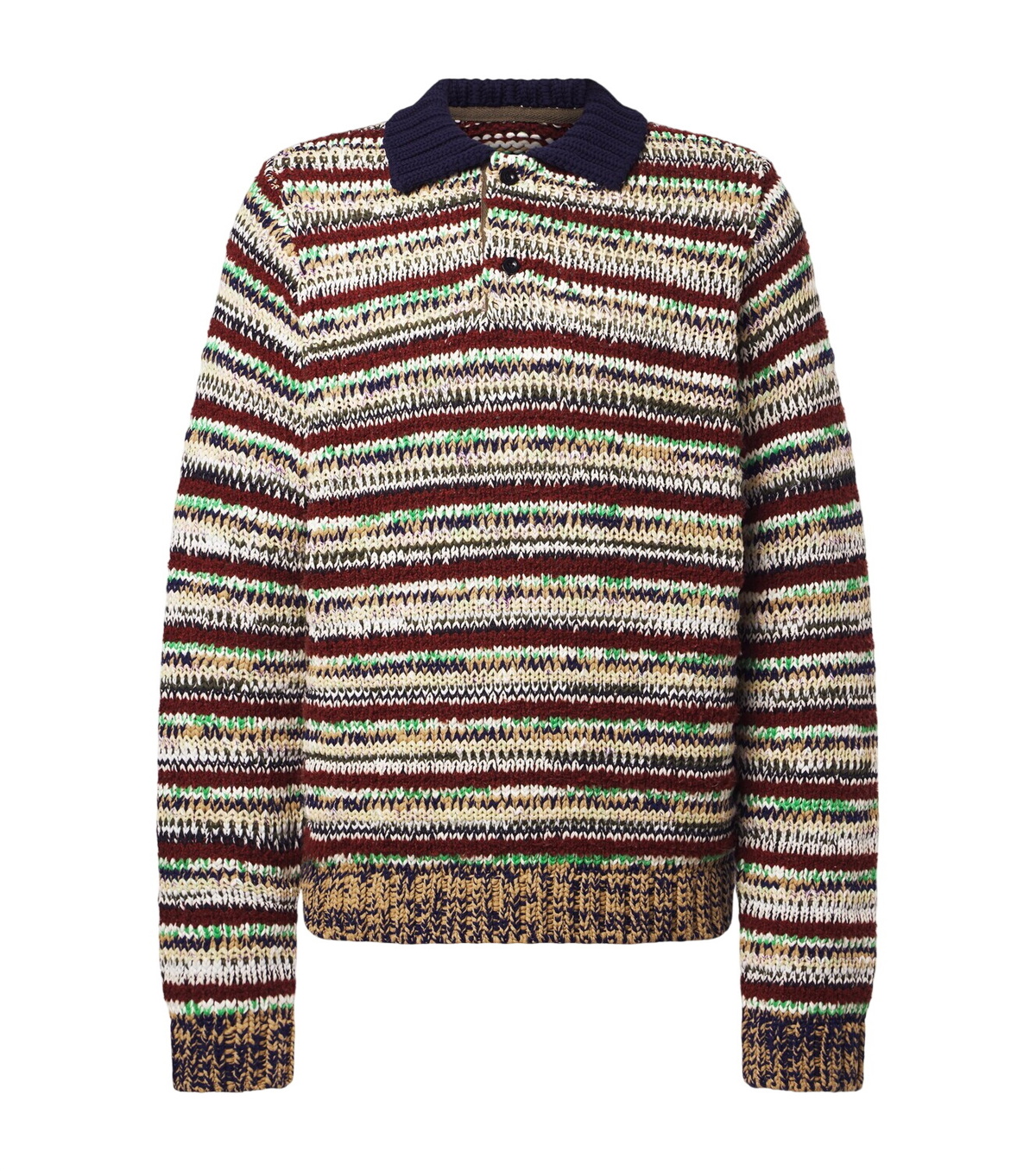 Sacai - Bandana-Jacquard Cotton Sweater - Black Sacai Sacai - Bandana-Jacquard Cotton Sweater - Black Sacai