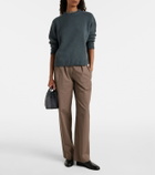 Loro Piana Bale Micro leather bucket bag
