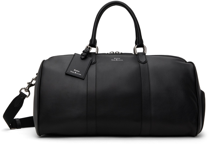 Photo: Polo Ralph Lauren Black Smooth Leather Duffle Bag
