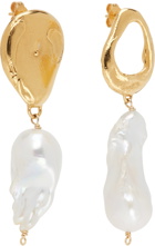 Alighieri Gold & White 'The Infernal Storm' Earrings