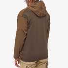 And Wander Men's Hybrid Warm Pocket Hoody in Khaki