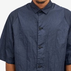 TEATORA Men's Packable Metallic Short Sleeve Wide Shirt in Navy