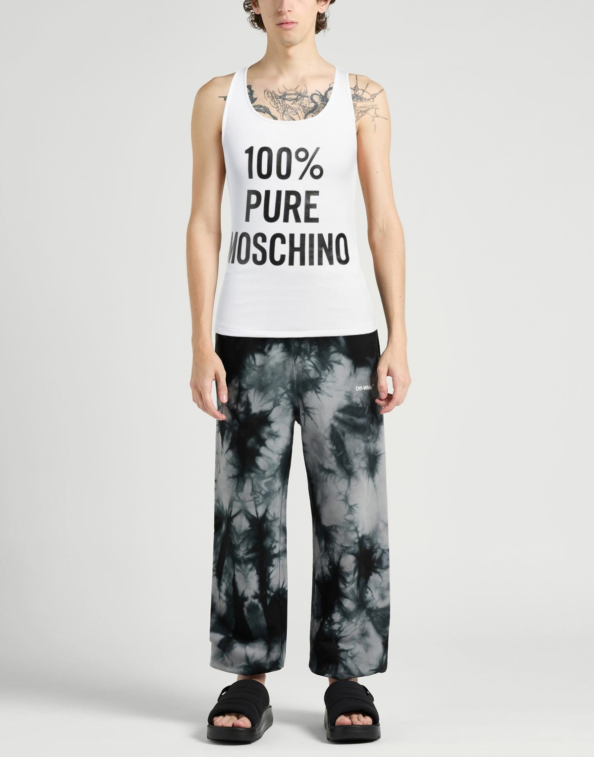 Moschino Mens Tank top in White