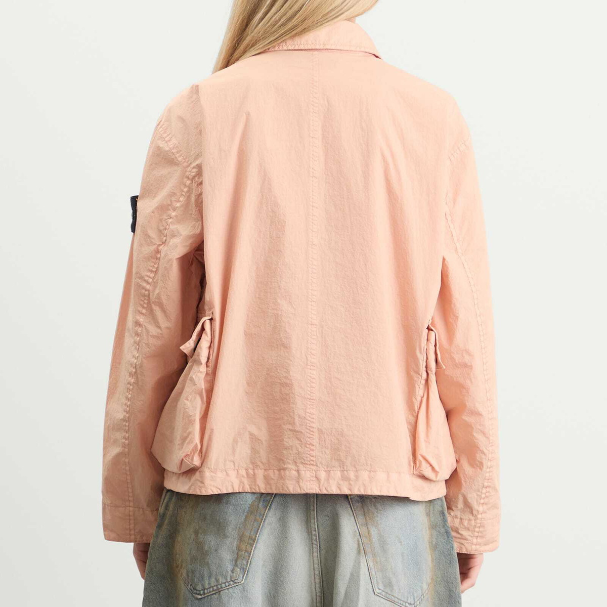 Stone Island Women's Crinkle Reps Jacket in Chalk Pink