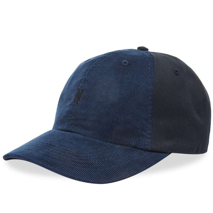 Photo: Norse Projects Men's Cord Twill Sports Cap in Navy