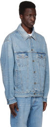 Valentino Blue Rockstud Denim Jacket