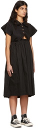 Kika Vargas Black Mabel Midi Dress