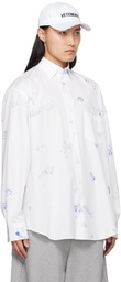 VETEMENTS White Scribbled Shirt