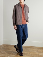 Sunspel - Cotton and Linen-Blend Overshirt - Brown