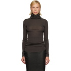 Rick Owens Gray Tower LS Tube Turtleneck
