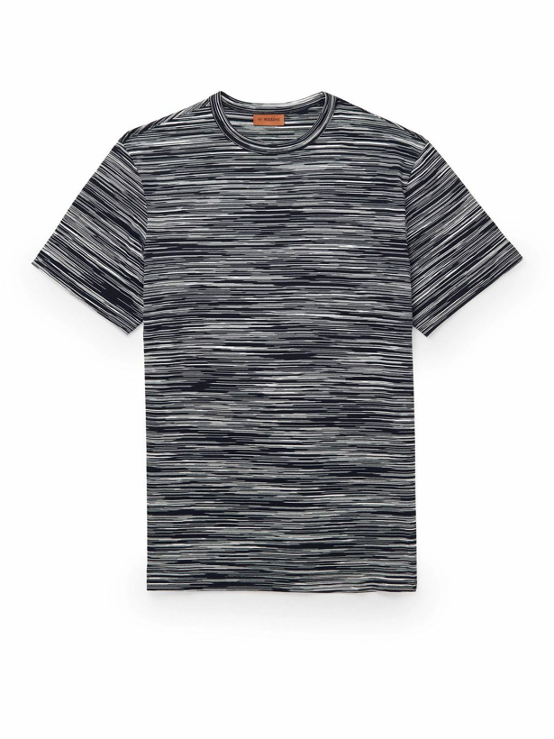 Photo: Missoni - Space-Dyed Cotton-Jersey T-Shirt - Black