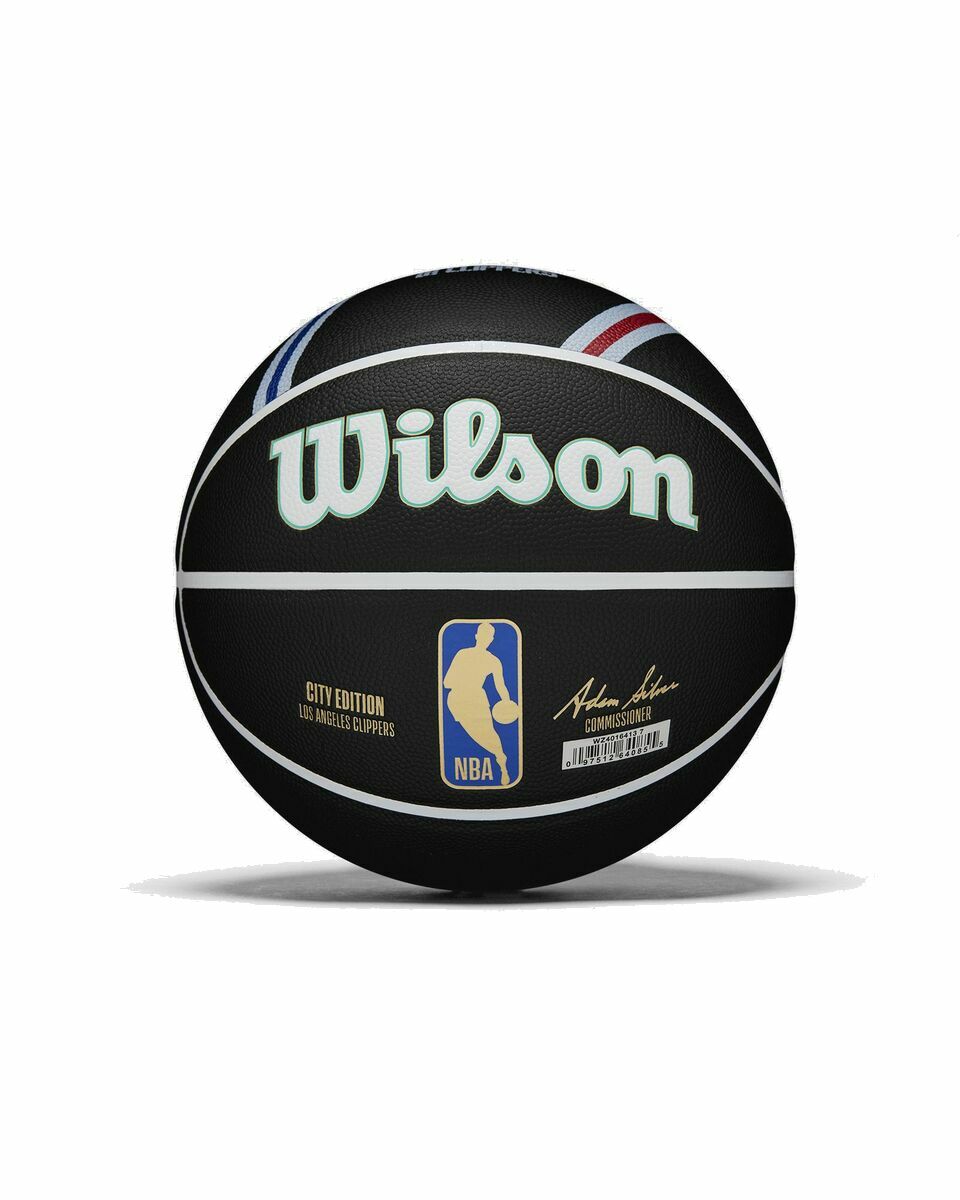 Photo: Wilson Nba Team City Collector Basketball La Clippers Size 7 Black|White - Mens - Sports Equipment