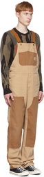 Carhartt Work In Progress Brown Organic Cotton Overalls