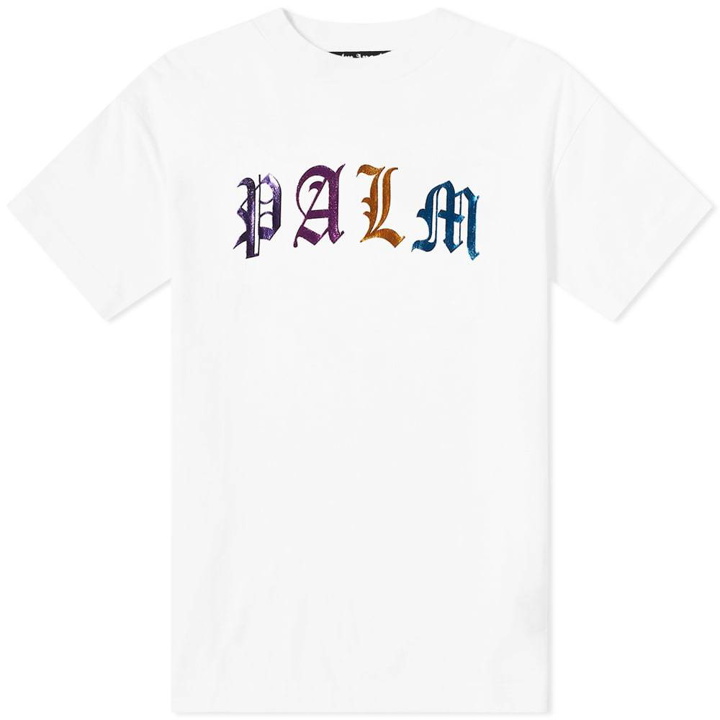 Photo: Palm Angels Gothic Logo Tee