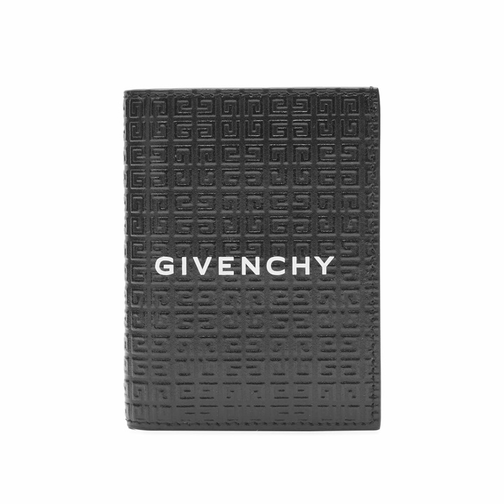 Photo: Givenchy Men's Text Logo Card Holder in Black