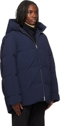 Jil Sander Navy Quilted Down Jacket