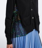 Sacai Floral cotton cardigan
