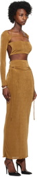 TYRELL SSENSE Exclusive Brown Camisole & Maxi Skirt Set
