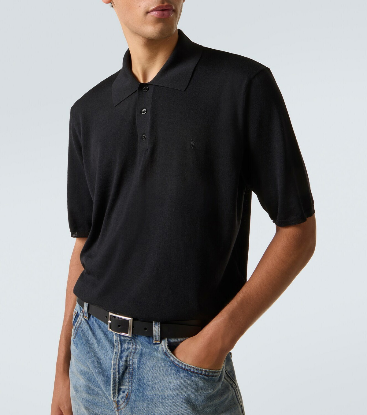Saint Laurent Wool polo shirt