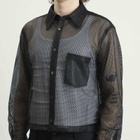 Comme des Garçons Homme Plus Men's Mesh Shirt in Black