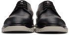 Alexander McQueen Black Slim Tread Lace-Up Derbys