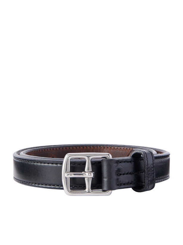 Photo: Yuketen - Stirrup 3cm Leather Belt - Black