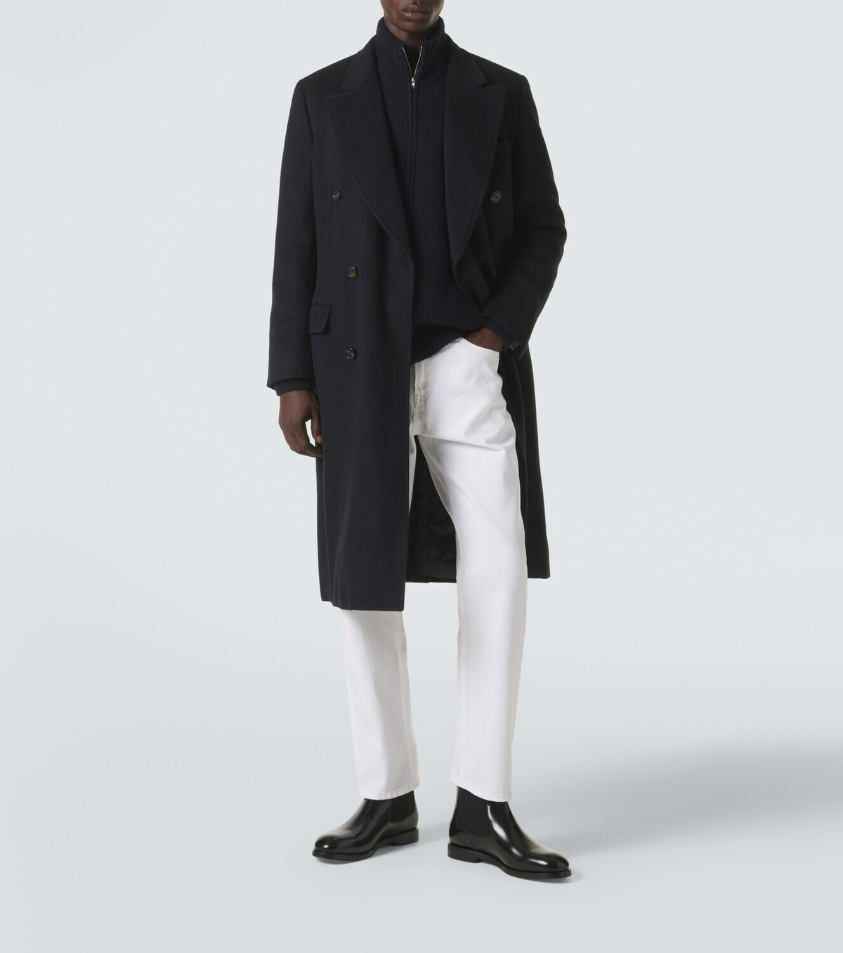 Umit Benan President double-breasted cashmere coat