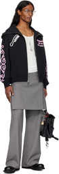 Ashley Williams Black Happy Manga Butterfly Hoodie