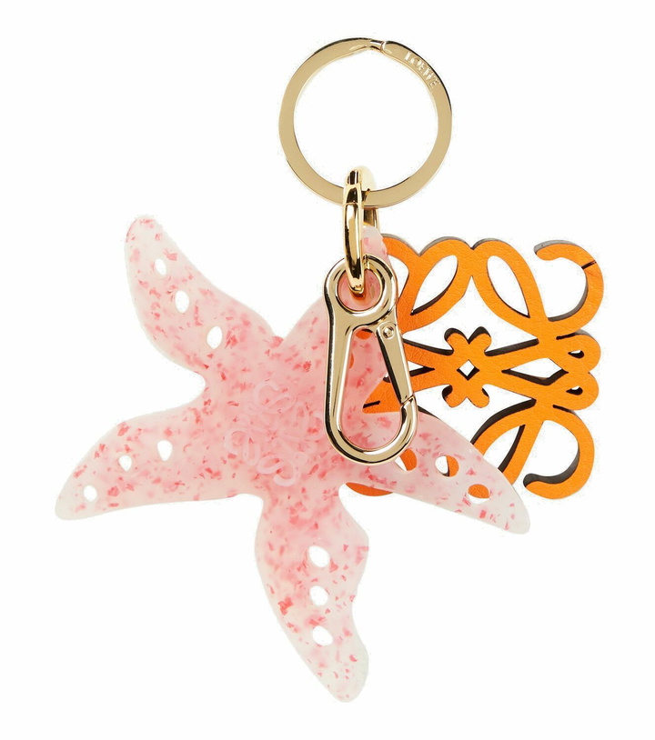 Photo: Loewe Anagram starfish leather keyring