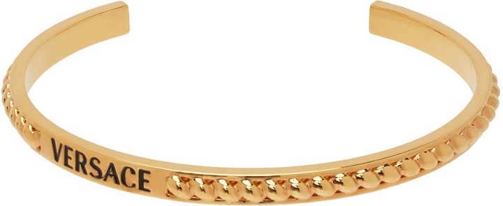 Photo: Versace Gold Logo Bracelet