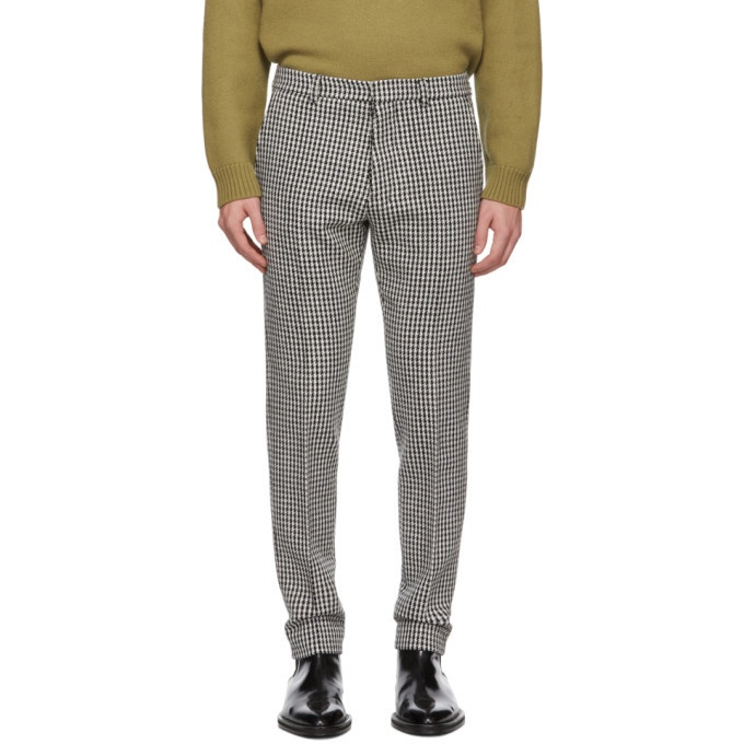 Photo: AMI Alexandre Mattiussi Black and White Houndstooth Trousers
