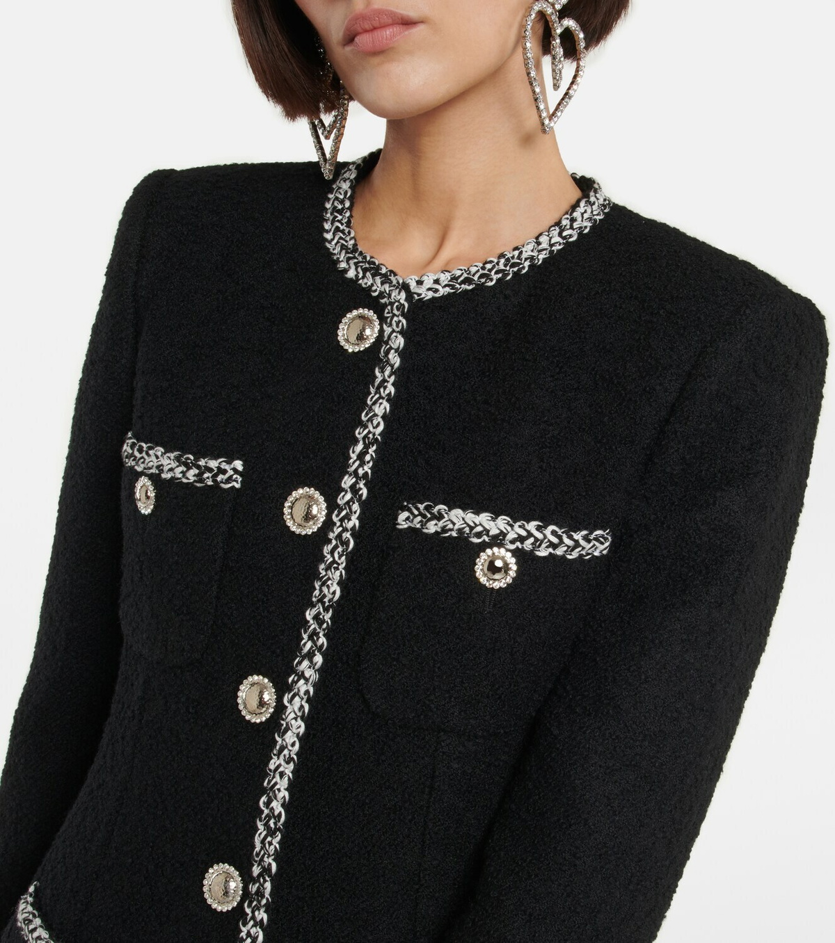 Alessandra Rich Boucl tweed jacket Alessandra Rich