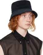 Jil Sander Navy Corduroy Bucket Hat